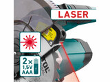 Pila pokosová 185mm aku s laserem SHARE20V, BRUSHLESS, 20V Li-ion, 2000mAh
