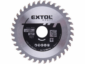 Kotouč pilový s SK plátky, O 125x2,2x22,2mm, 36T
