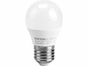 Žárovka LED mini, 410lm, 5W, E27, teplá bílá