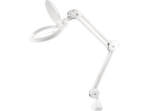 Lupa stolní se světlem a krytem čočky, 1000lm, 5x zvětšení