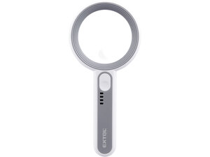 Lupa se světlem, 6×, 12× zvětšení, USB nabíjení