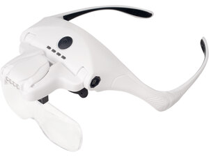 Brýle s lupou a osvětlením, 3,5×, USB nabíjení