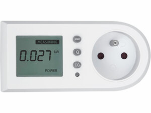 Měřič spotřeby el. energie - wattmetr, kW, kWh, CO2