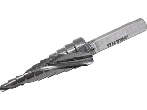 Vrták stupňovitý s lamačem třísek, O 3-12mm/po 1mm, HSS-Co