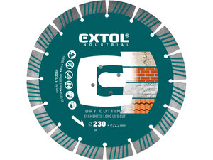 Kotouč diamantový řezný segmentový Long Life Cut, suché řezání, O 230x22,2x2,3mm