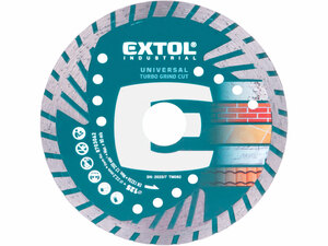 Kotouč diamantový řezný, turbo Grind Cut, suché i mokré řezání, O 125x22,2x2,2mm
