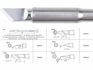 Hrot pájecí, T9-KL
