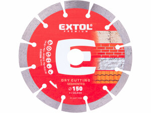 Kotouč diamantový řezný segmentový - suché řezání, O 150x22,2x2mm