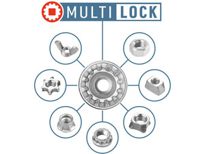 Hlavice nástrčné prodloužené, MULTI-LOCK, sada 11ks, 1/4"(4-13mm), CrV