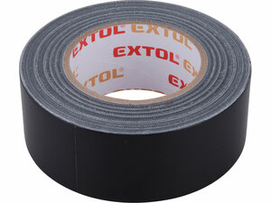 Páska lepicí textilní/univerzální, 50mm x 50m tl.0,18mm, černá