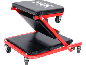 Lehátko/sedák 2v1, montážní pojízdné, rozloženo 91x41x12cm, až 150/120kg