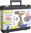 Vrtací šroubovák aku, 20V Li-ion (2x), 1500mAh