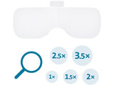 Brýle s lupou a osvětlením, 3,5×, USB nabíjení