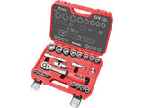 Hlavice nástrčné, sada 21ks, 1/2", 1/2"