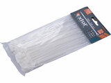 Pásky stahovací na kabely bílé, 140x3,6mm, 100ks, nylon PA66