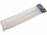 Pásky stahovací na kabely bílé, 380x4,8mm, 100ks, nylon PA66