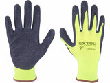 Rukavice nylonové, bezešvé, polomáčené v latexu, velikost 9"