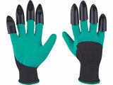 Rukavice zahradní polyesterové s latexem a drápy na pravé ruce, velikost 9", PES s latexem