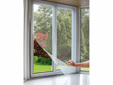 Síť okenní proti hmyzu, 150x180cm, bílá, PES
