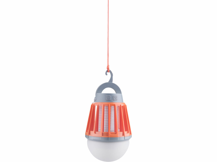 Lucerna turistická s lapačem komárů, 180lm, USB nabíjení, 3x 1W LED