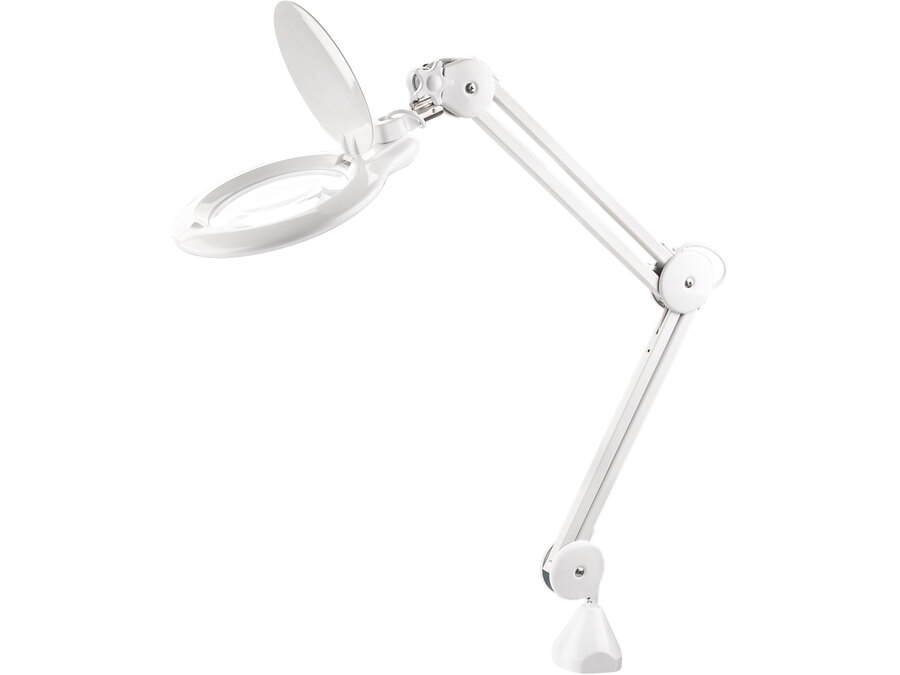 Lupa stolní se světlem a krytem čočky, 1000lm, 5x zvětšení