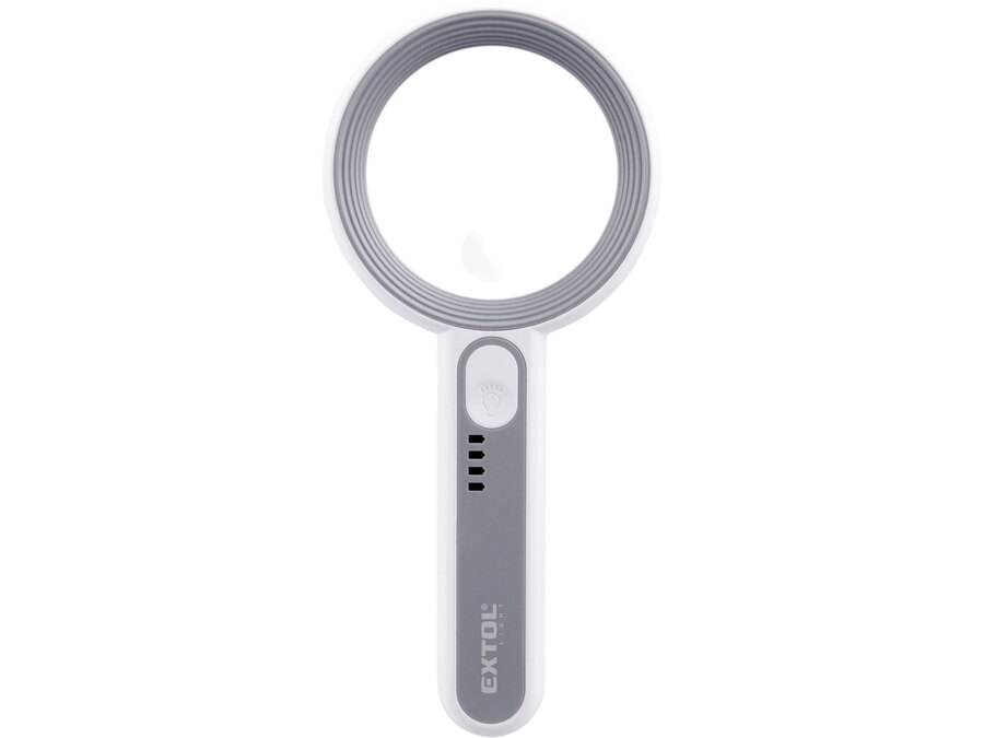 Lupa se světlem, 6×, 12× zvětšení, USB nabíjení