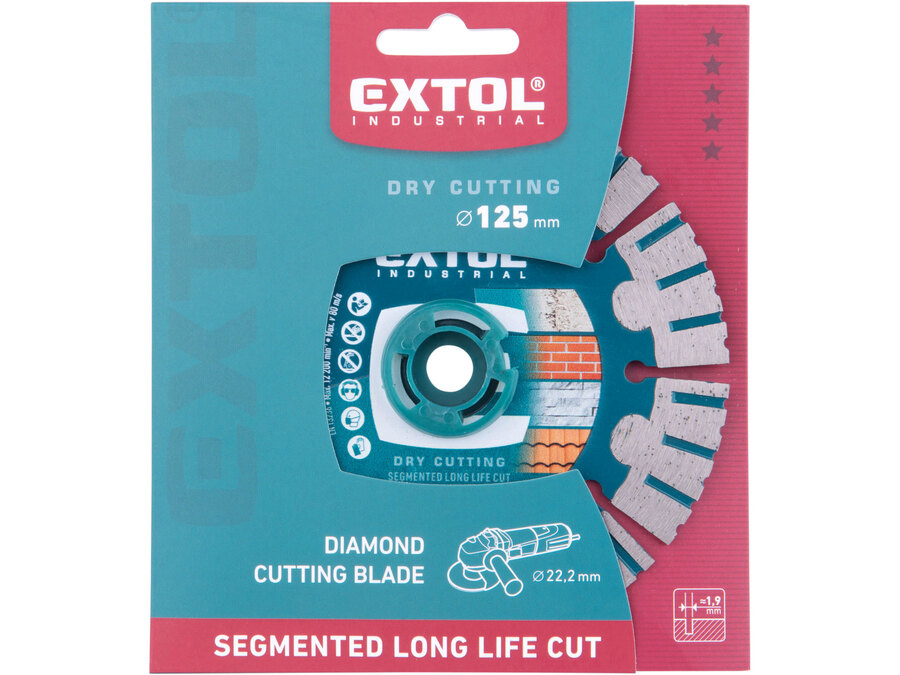 Kotouč diamantový řezný segmentový Long Life Cut, suché řezání, O 125x22,2x1,9mm