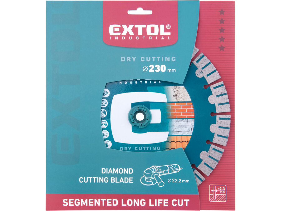 Kotouč diamantový řezný segmentový Long Life Cut, suché řezání, O 230x22,2x2,3mm