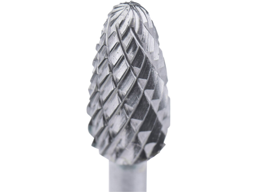 Fréza karbidová, kulatý oblouk, ⌀6x13mm, ⌀stopky 3mm, sek střední (double-cut)