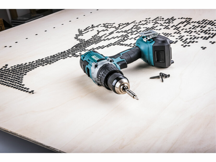 Vrtací šroubovák aku s příklepem SHARE20V, BRUSHLESS, 20V Li-ion, 2Ah