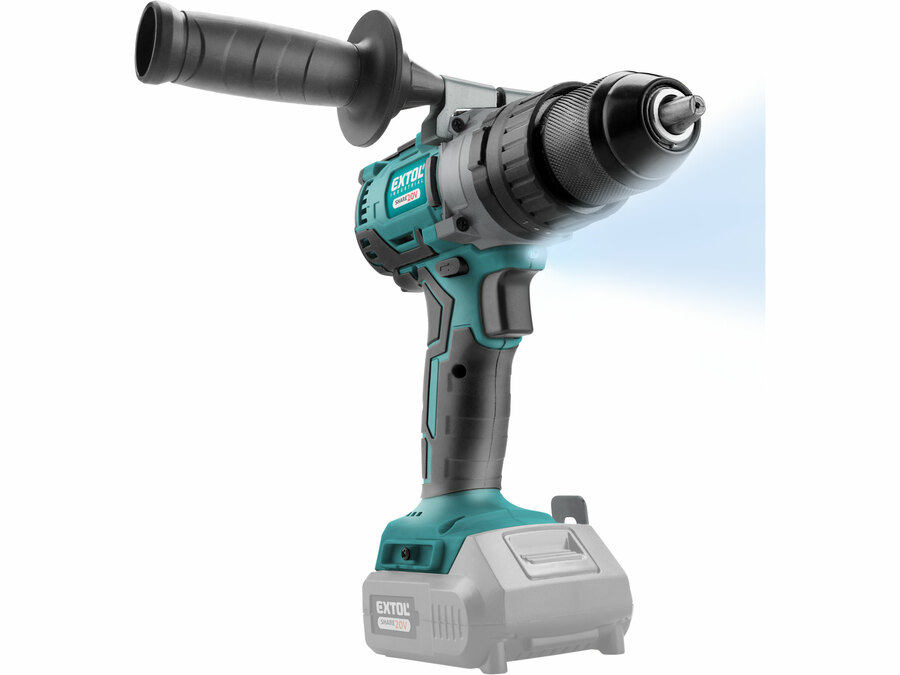 Vrtací šroubovák aku s příklepem SHARE20V, BRUSHLESS, 20V Li-ion, bez baterie a nabíječky