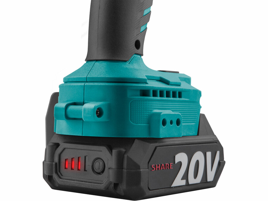 Utahovák rázový 1/2" aku SHARE20V, 500Nm, BRUSHLESS, 2Ah