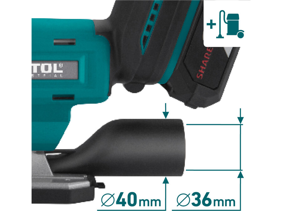 Pila přímočará aku SHARE20V, BRUSHLESS, 2Ah