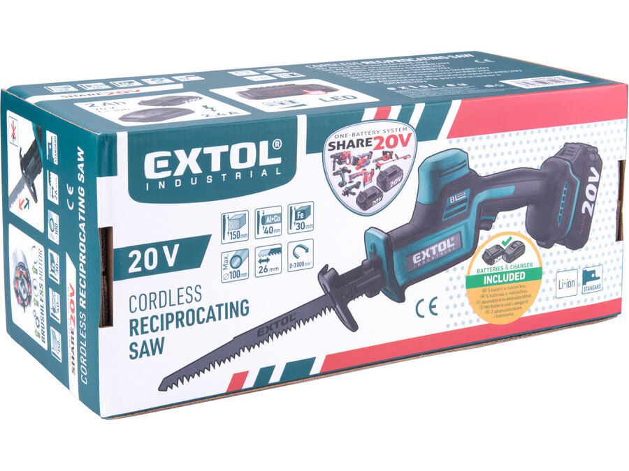 Pila ocaska aku SHARE20V, BRUSHLESS, 2Ah