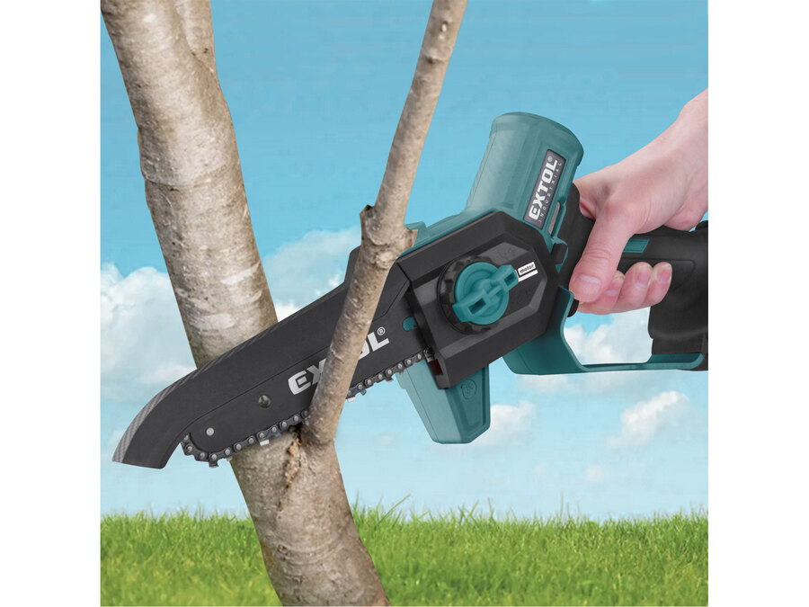 Pila řetězová aku jednoruční SHARE20V, 13cm, BRUSHLESS, 2Ah