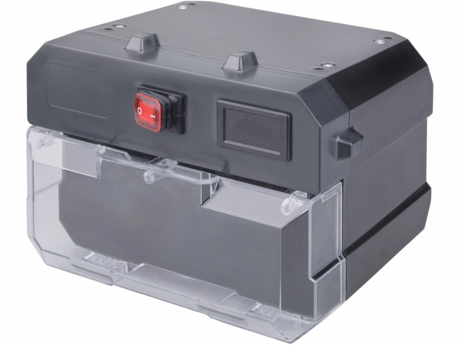 Skříň na baterii s elektronikou