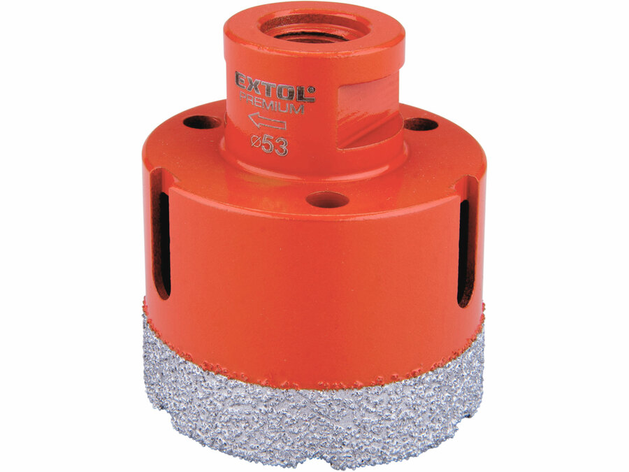Korunka vykružovací diamantová, O 53mm, závit M14