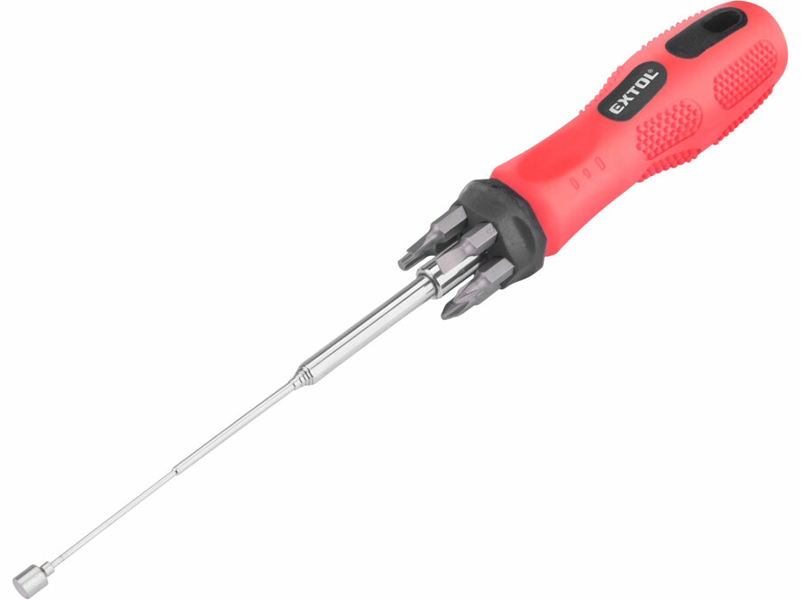Šroubovák s teleskopickým magnetem, 6hrotů