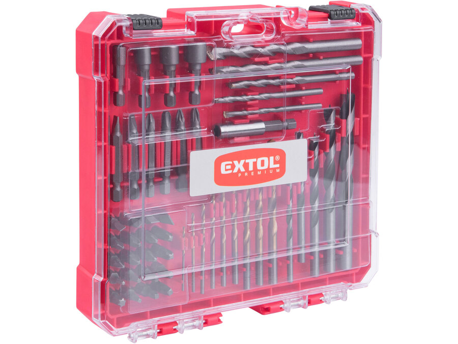 Hroty a vrtáky komb. sada 50ks, HSS, CrV, SK