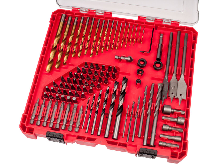 Hroty a vrtáky komb. sada 100ks, HSS, CrV, SK