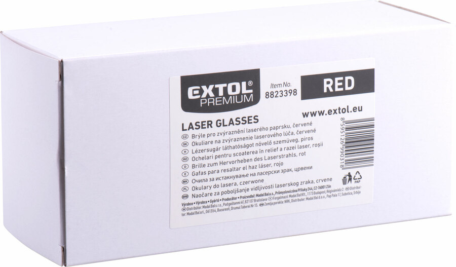 Brýle pro zvýraznění laser. paprsku, zelené