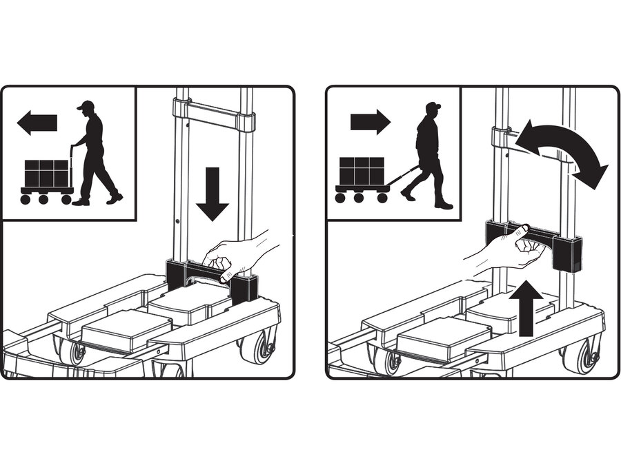 Vozík skládací, nosnost až 200kg/6koleček
