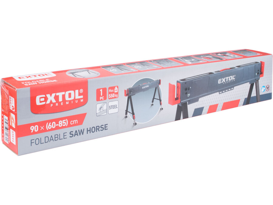 Koza stavební skládací 1kus, nosnost 550kg, výška 60-85cm