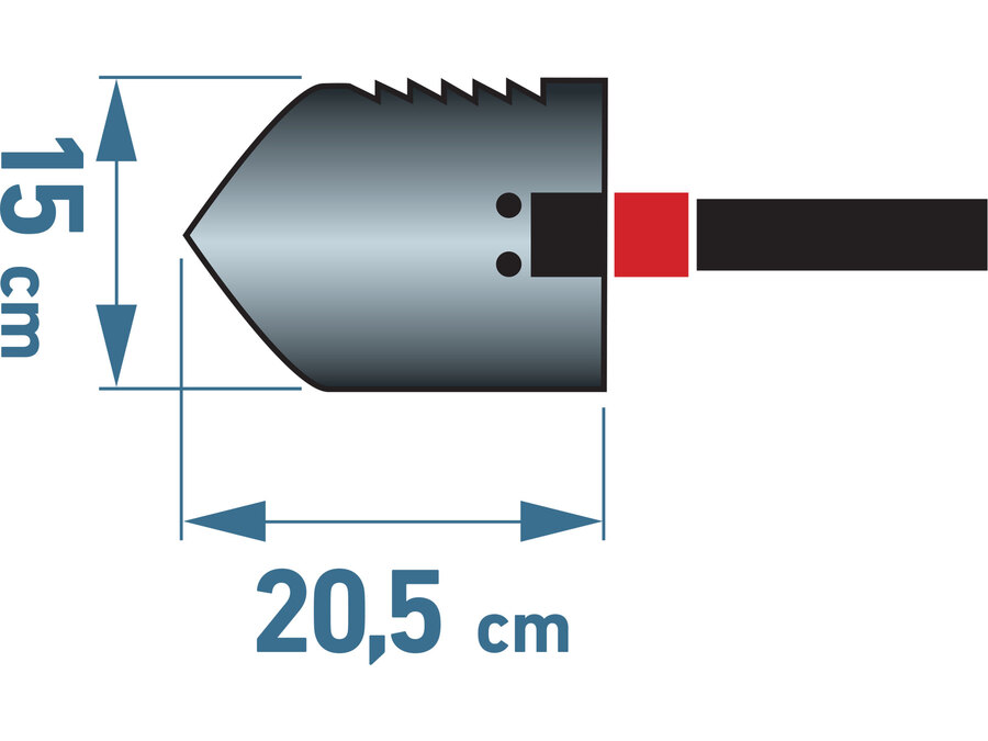 Lopatka-motyčka skládací, délka 57cm, šířka 15cm