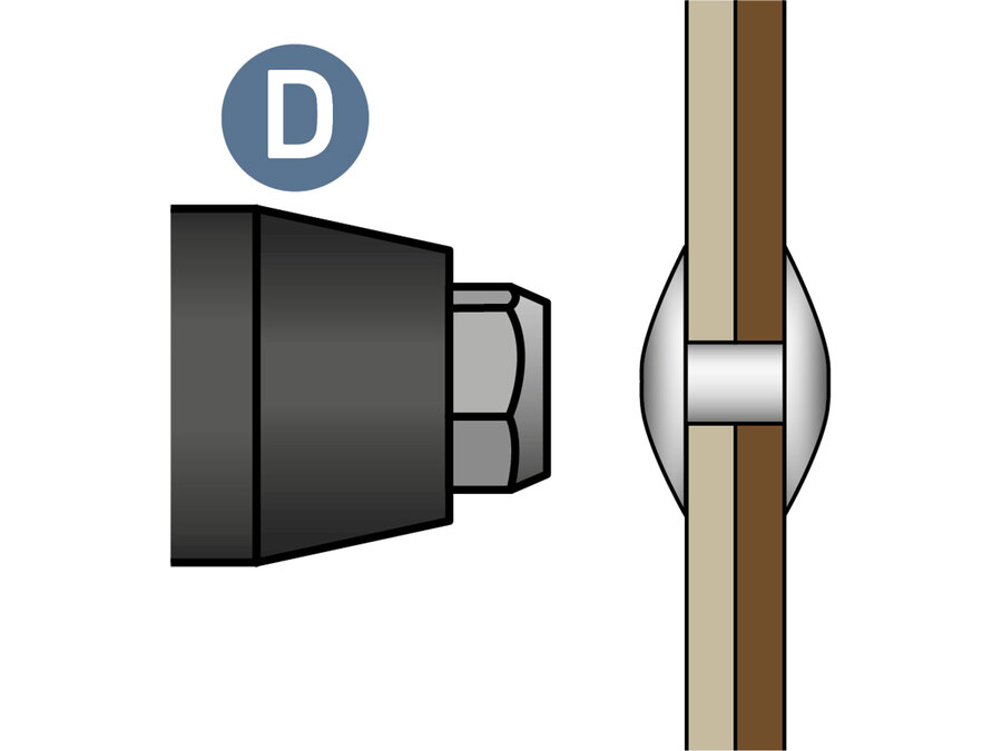 Pistole nýtovací aku SHARE20V, BRUSHLESS, bez baterie a nabíječky