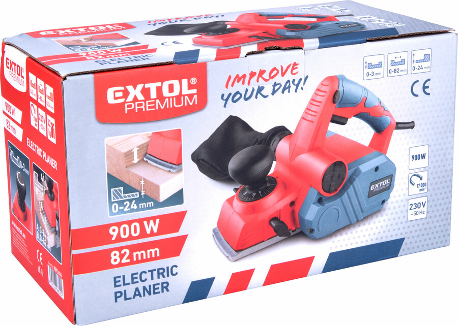 Hoblík elektrický, 900W, polodrážka 24mm