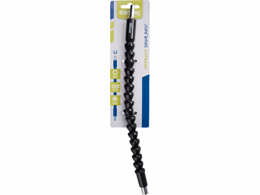 Nástavec hrotů do vrtačky tvarovatelný, 1/4"x 300mm s magnetem